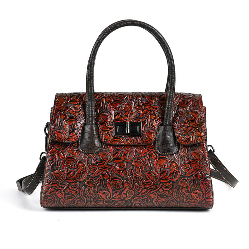 Genuine Leather Vintage Handbag For Women