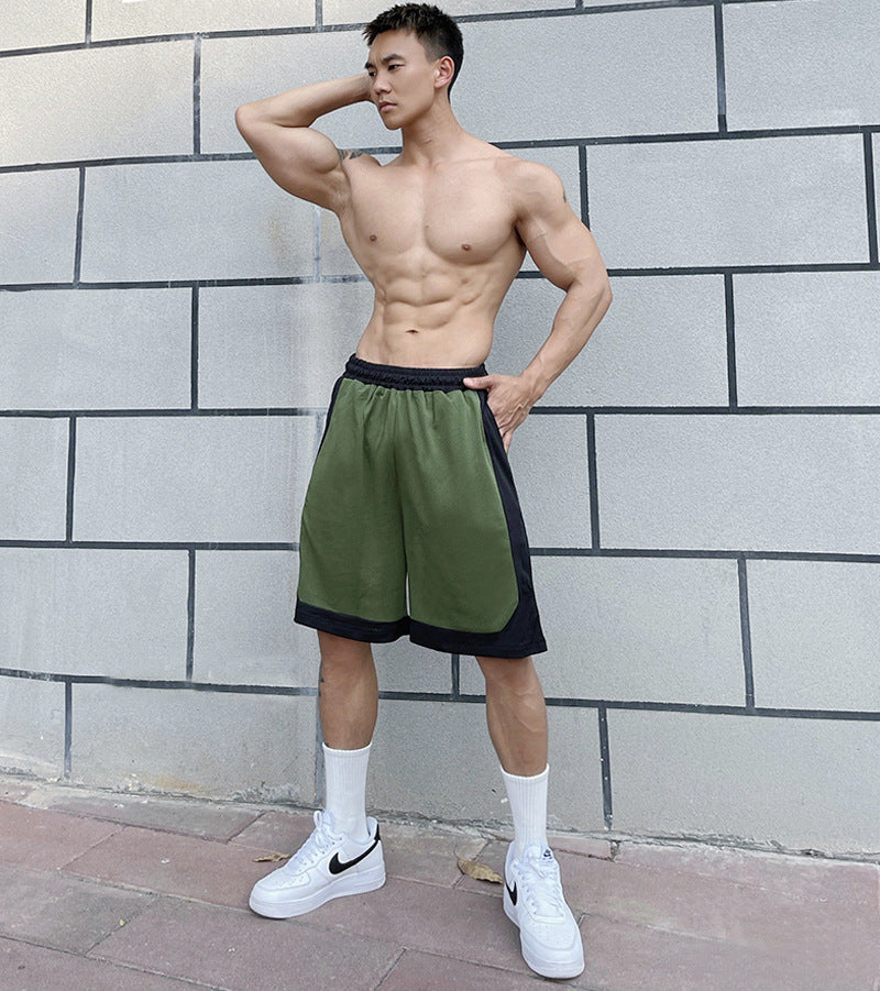 Solid Color Loose Big Pants Quick-drying Breathable Knee Length Pants