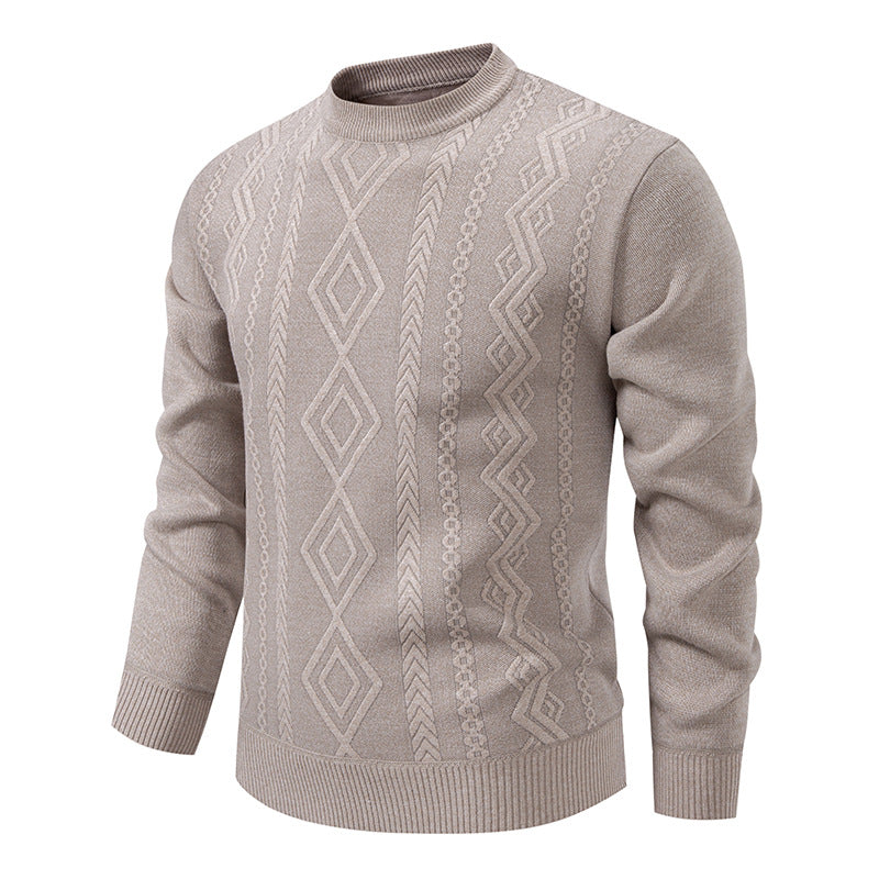 Men's Warm Crew Neck Knit Sweater