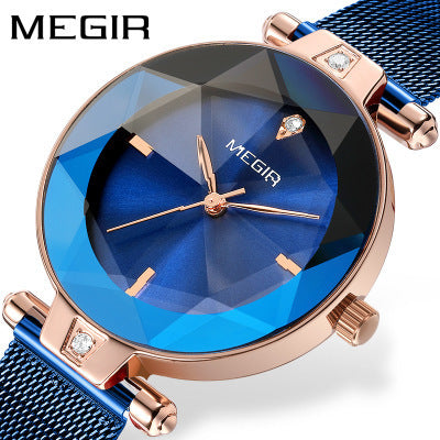 Mirror Quartz Female Watch