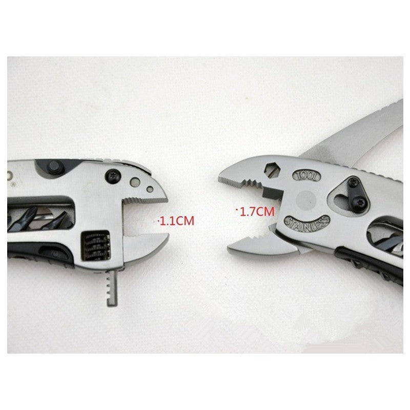 Adjustable Wrench Multi-Tool with Pliers and Screwdriver