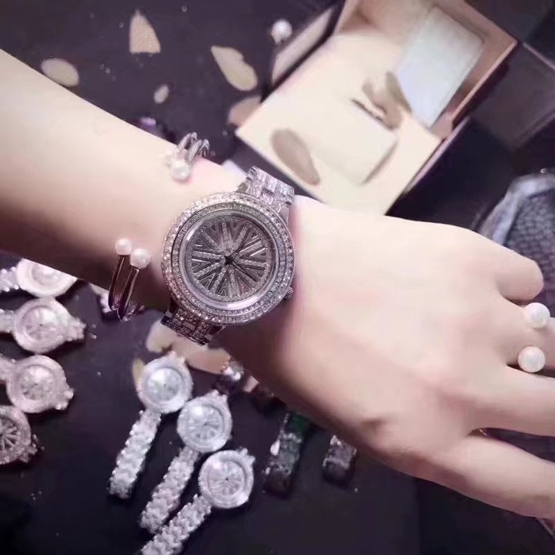 Women's Watch with Diamond Steel Belt
