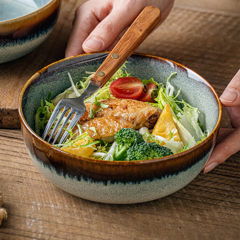 Tableware 6.5-inch Noodle Bowl Retro Ceramic Bowl