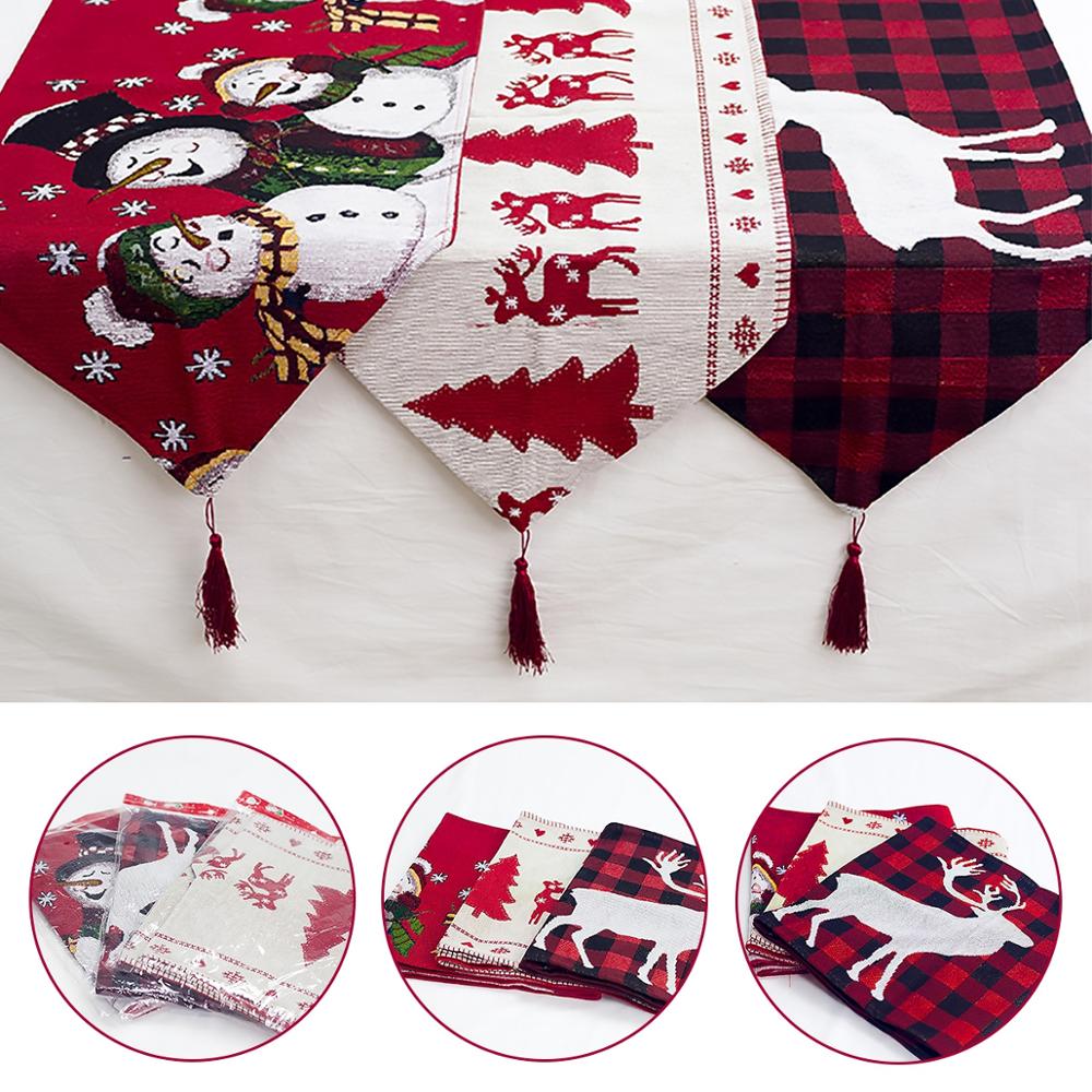 Embroidered Christmas Table Runner