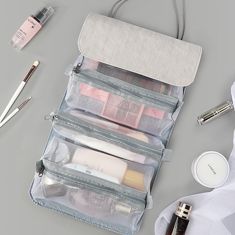 Detachable 4-in-1 Hanging Travel Makeup Bag