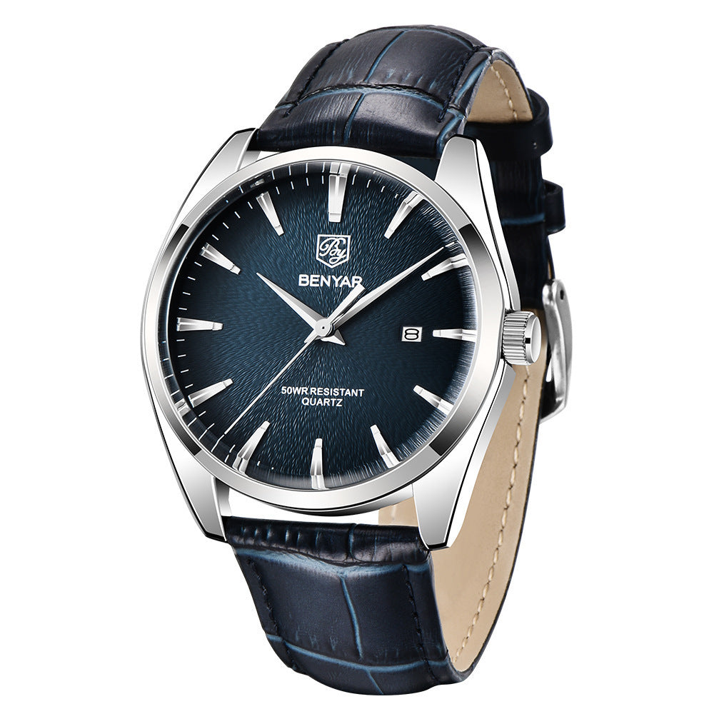 Quartz Simple Waterproof Business Leather Watch