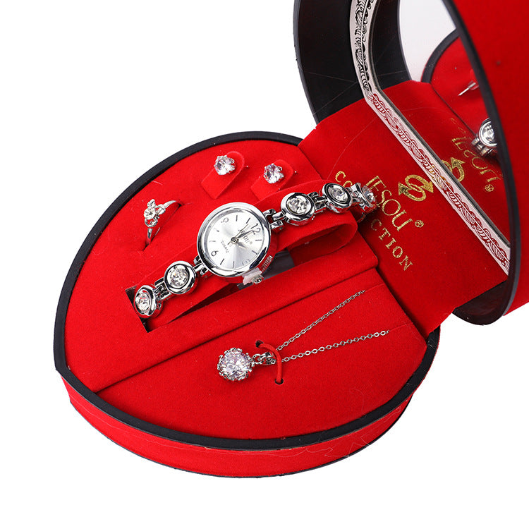 Women's Watch and Jewelry Gift Set, 4 Pieces