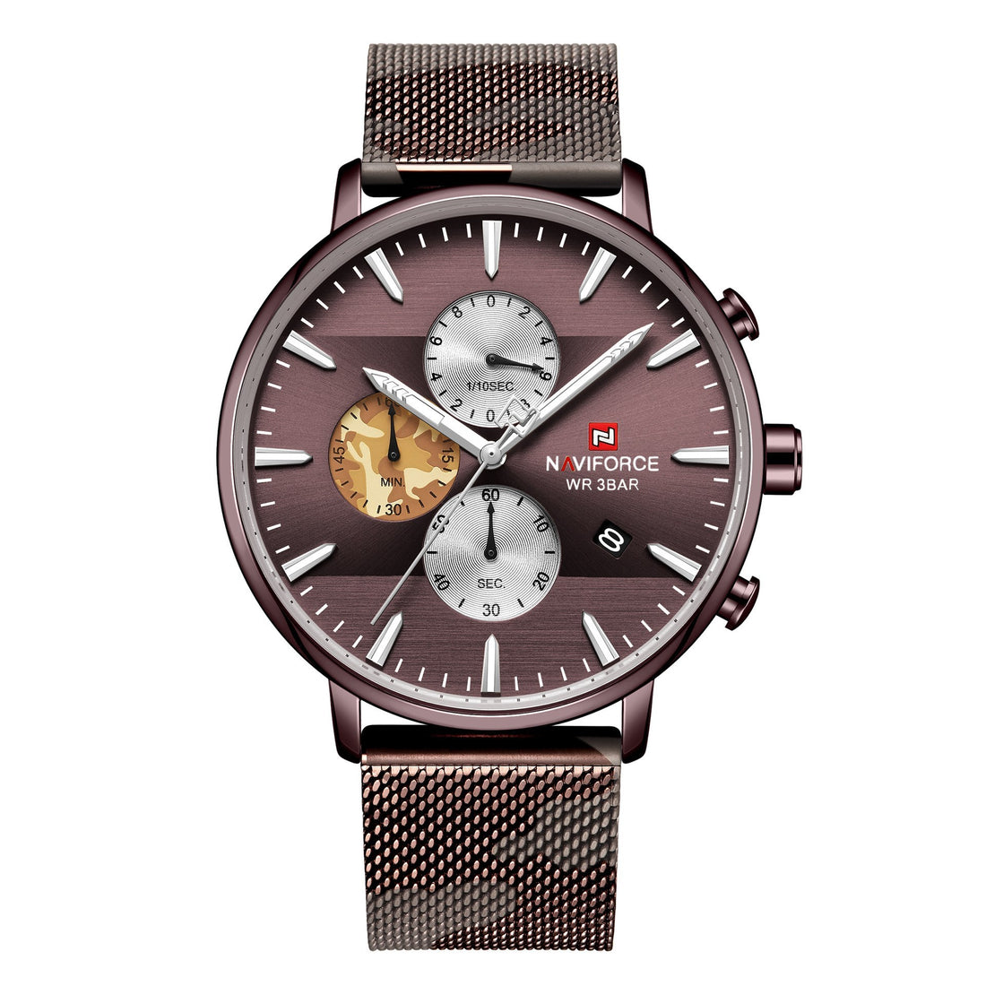 Camouflage Mesh Strap Men's Waterproof Six-Hand Quartz Watch