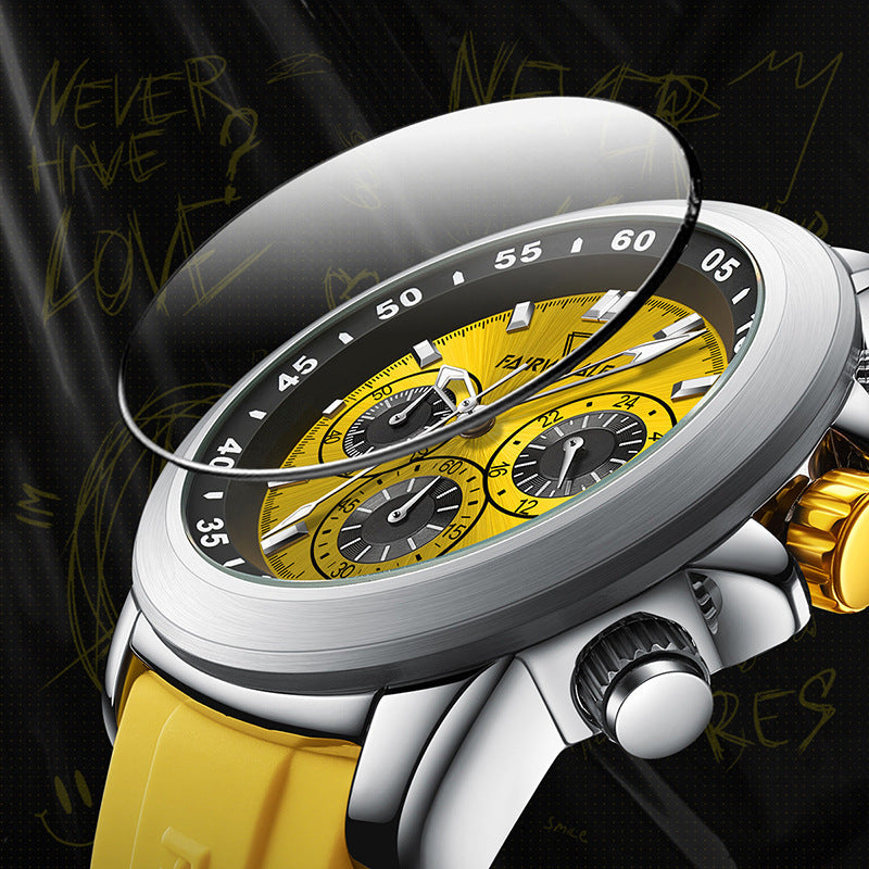 Three Eyes And Six Needles Multifunctional Watch