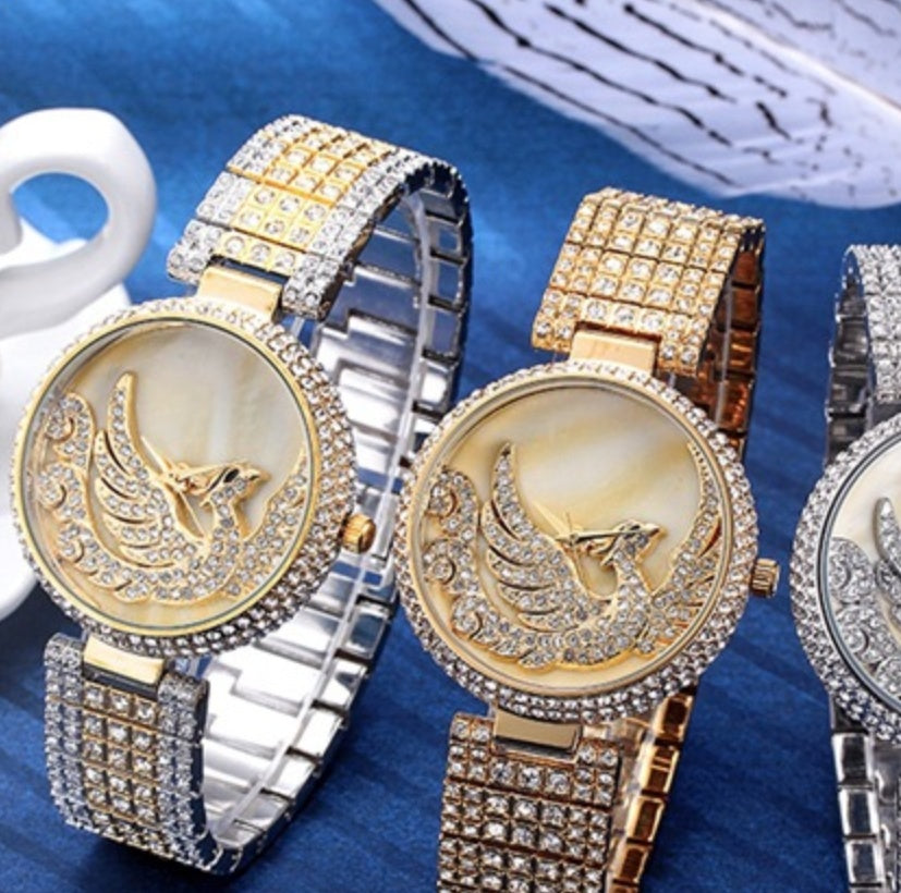 Phoenix Bird Full Rhinestone Watch