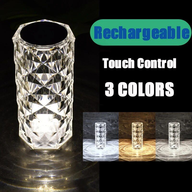RGB Crystal Diamond LED Night Light