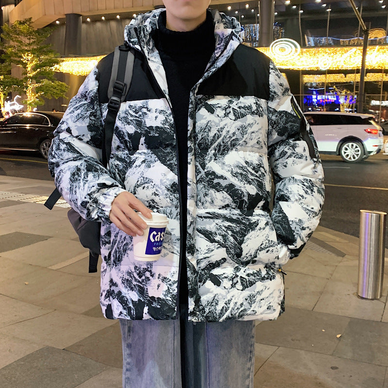 Winter Men's Hooded Down Cotton Jacket