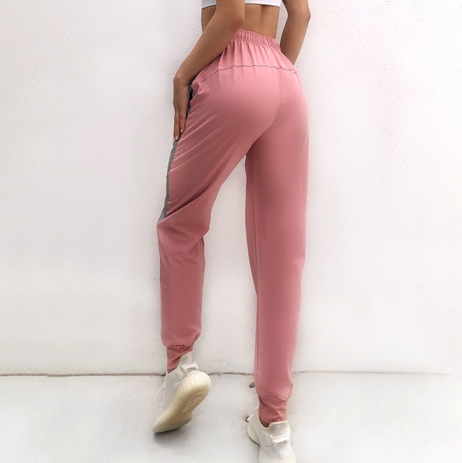 Side reflective night vision sweatpants