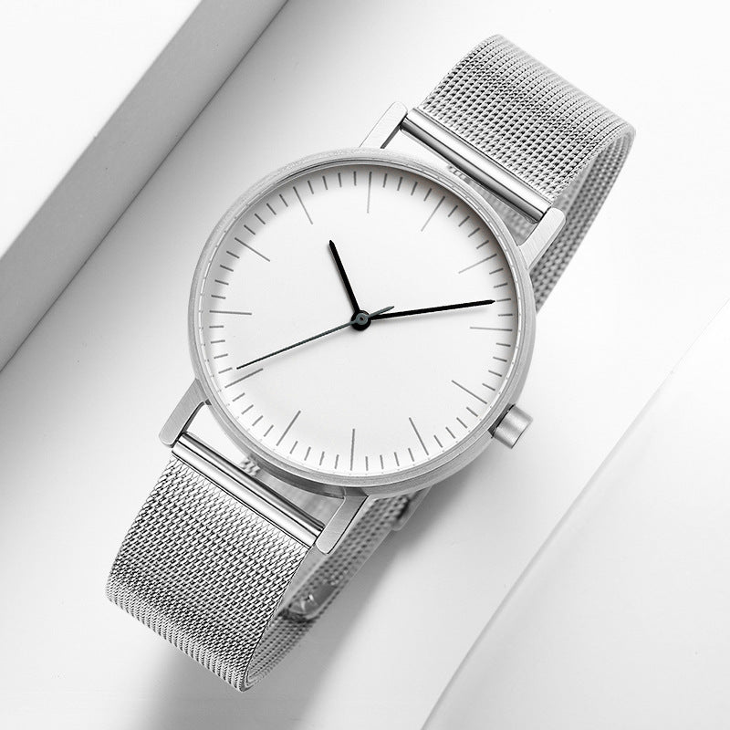Simple Leather Wristwatch for Men and Women