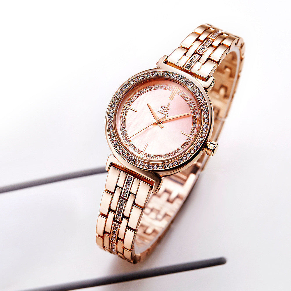 Rose Gold Shell Dial Women's Watch