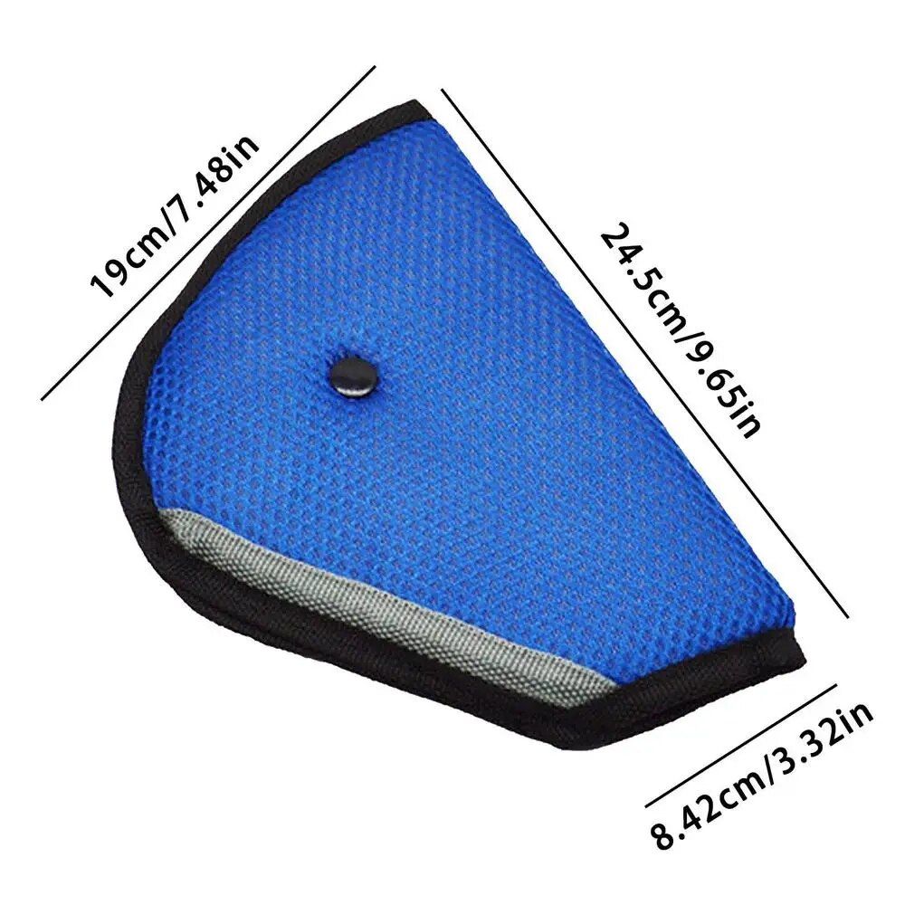 Adjustable Triangle Child Safety Seat Belt Pad and Clip