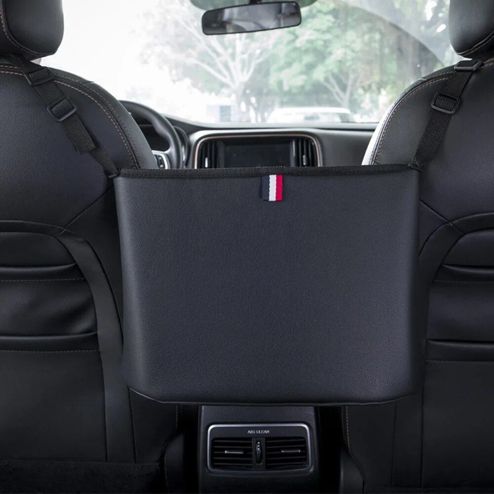 Deluxe PU Leather Car Seat Organizer