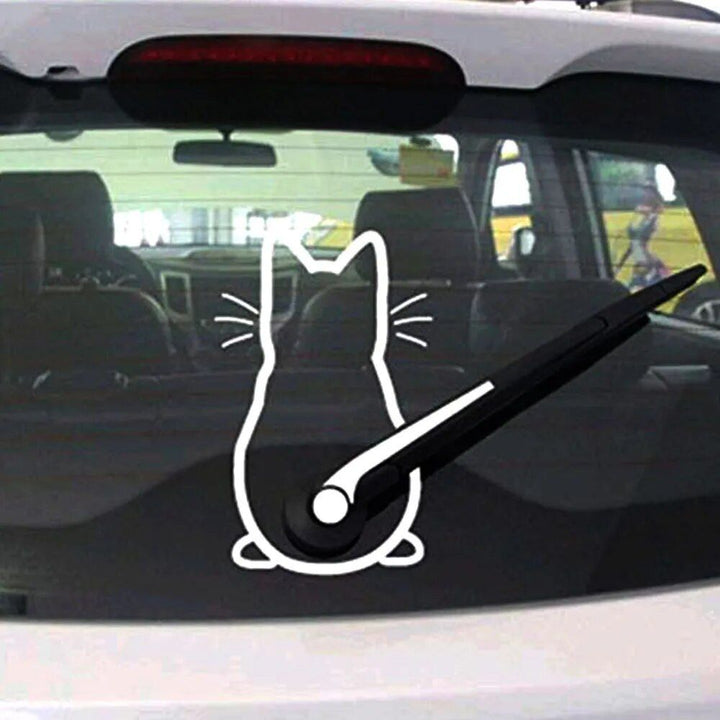 Waving Tail Car Wiper Decal