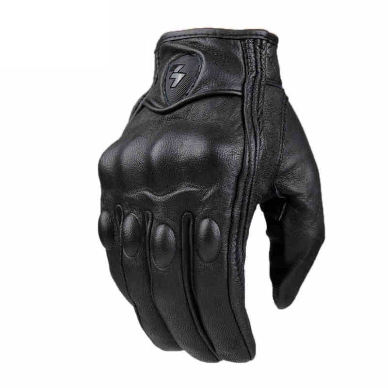 Sheepskin Leather Touchscreen Riding Gloves