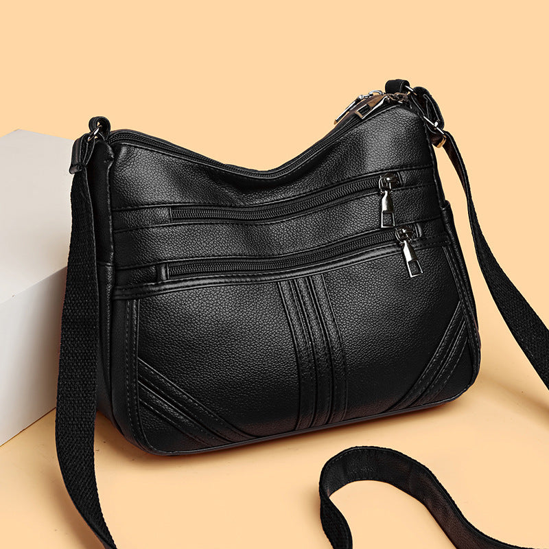 Women's Soft Textured Crossbody Shoulder Bag