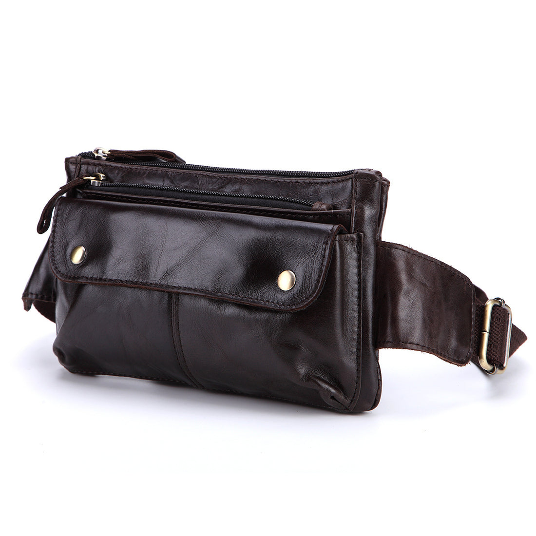 Men's Real Leather Casual Outdoor Chest Bag