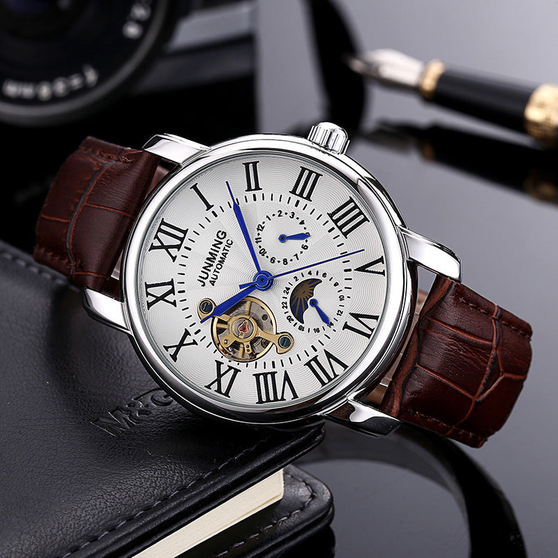 Roman Characters Men's Automatic Mechanical Watch Waterproof