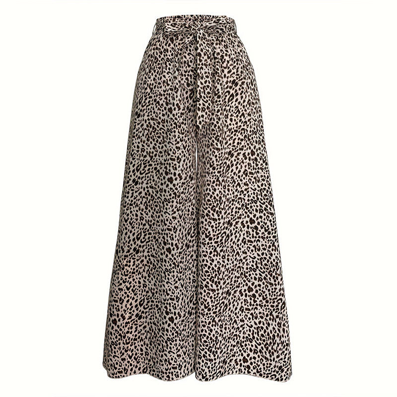 Stretch Slim Women Belt Bow Trousers