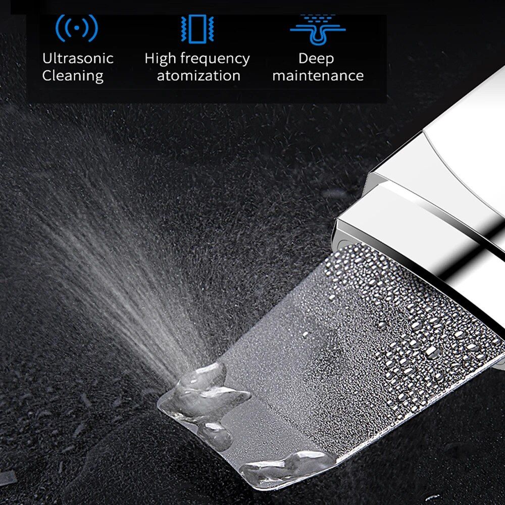 Ultrasonic Facial Scrubber: Deep Cleansing & Rejuvenation Spatula