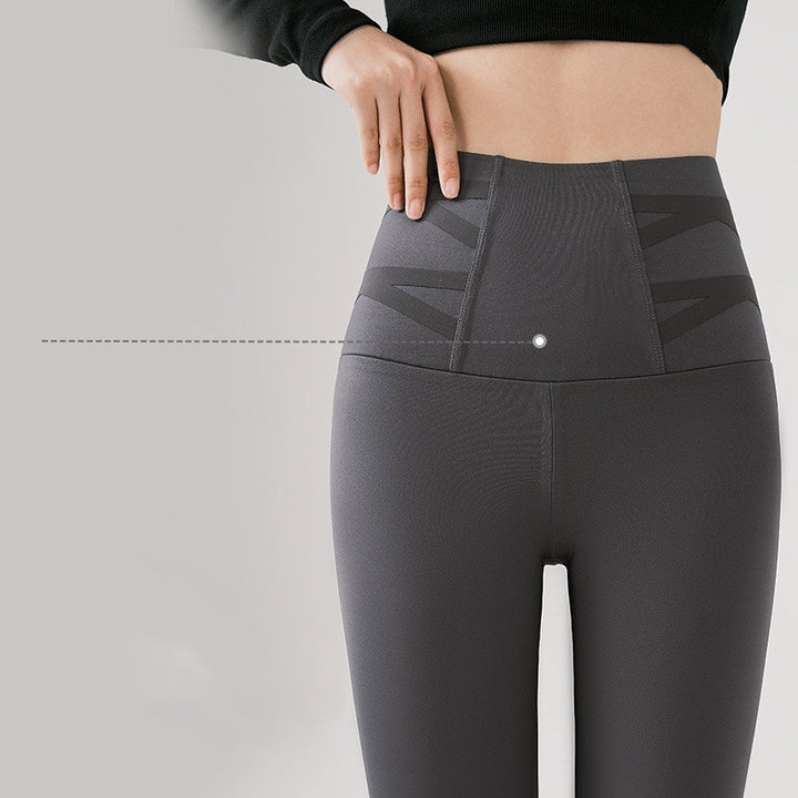 Double Cross High Waist Winter Thick Leggings