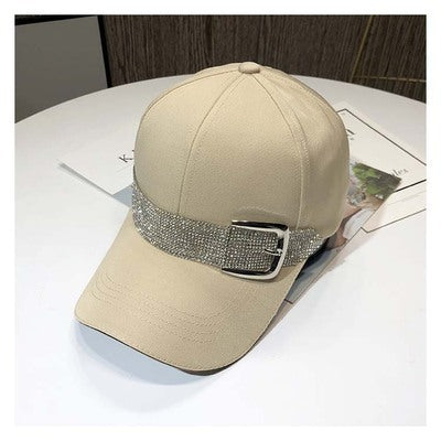 Women's Rhinestone Letter Baseball Cap