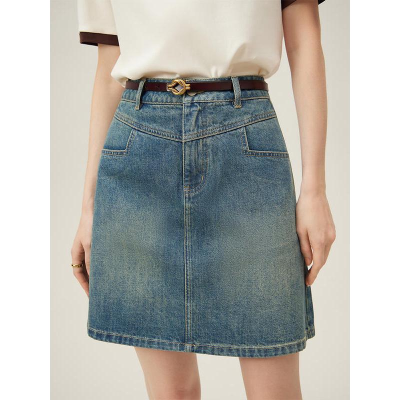 Academy Style Denim Skirt