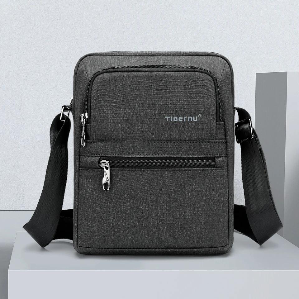 Waterproof Men’s Crossbody Bag with Shockproof 9.7" Tablet Compartment