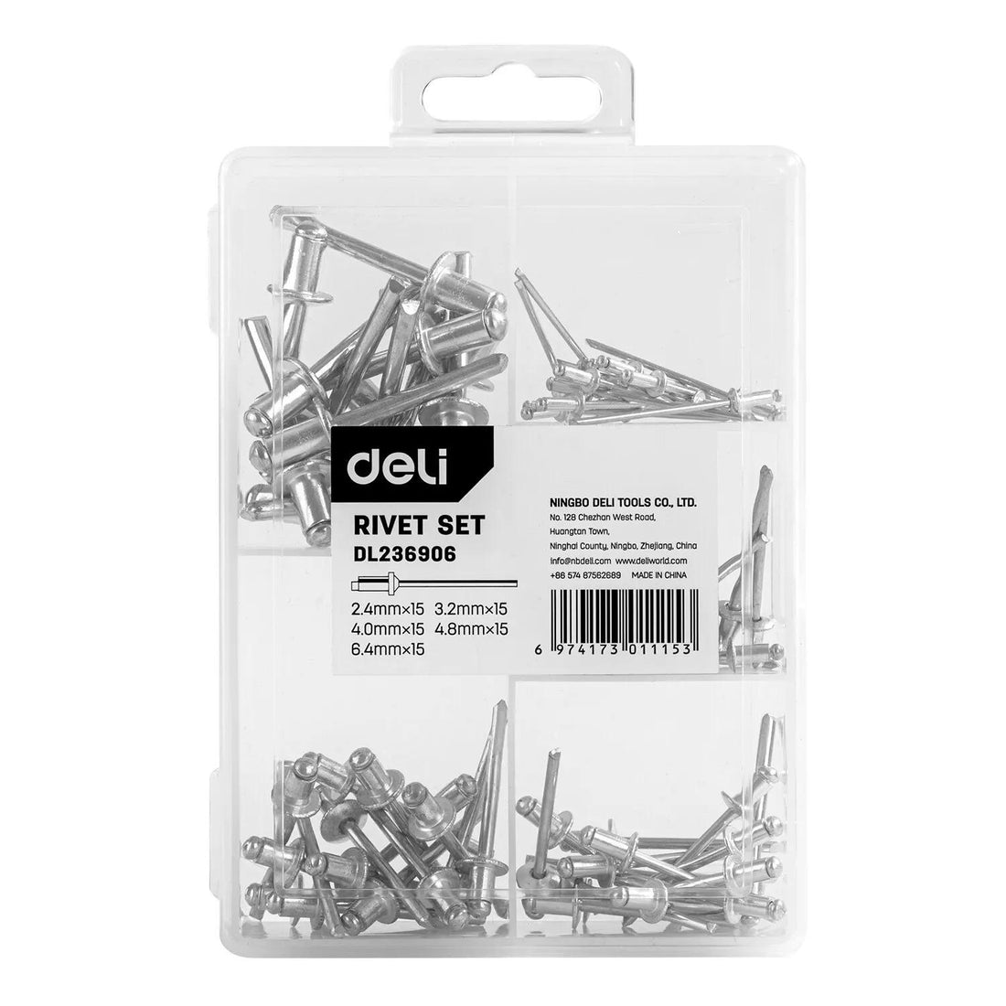 5-in-1 High-Strength Aluminum Pop Rivets with Steel Shank