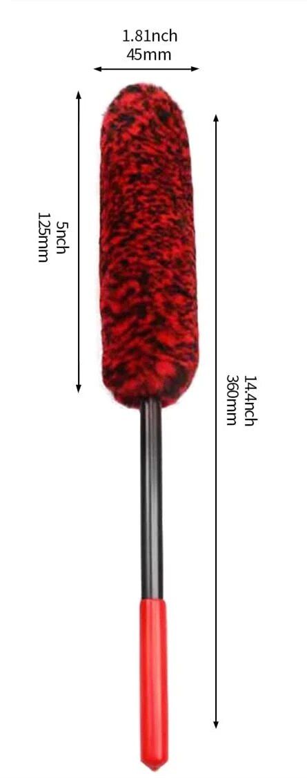 Flexible Detailing Brush for Precise Car Rim Cleaning