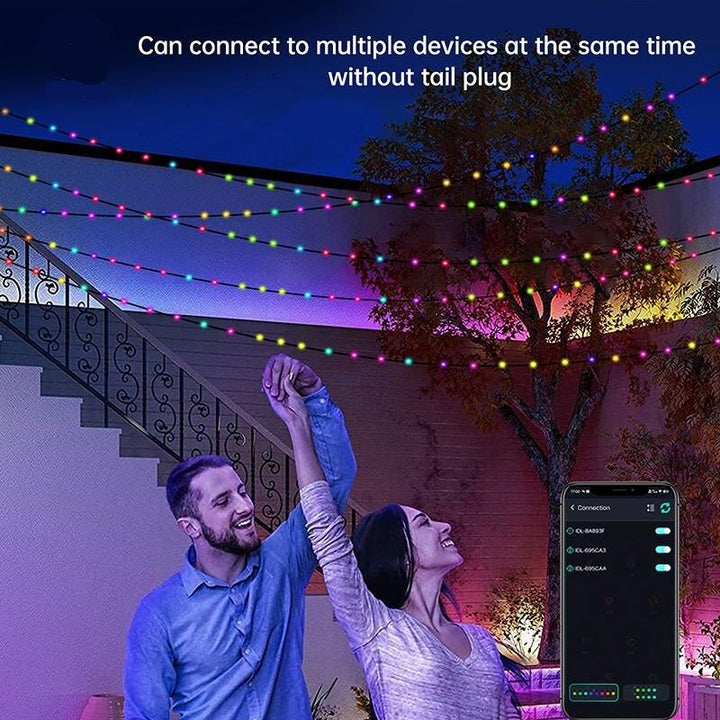 Smart LED Fairy String Lights - USB, Waterproof, Multi-Mode