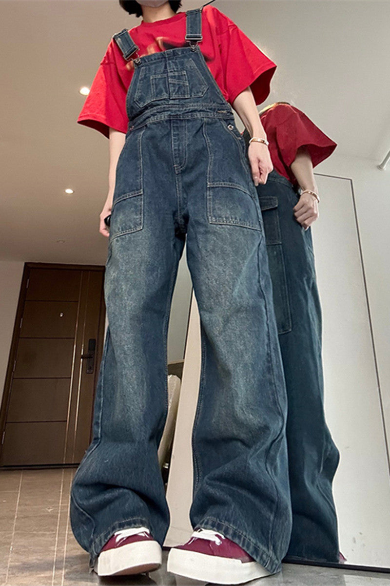 Vintage Loose Fitting Wide Leg Pants For Summer