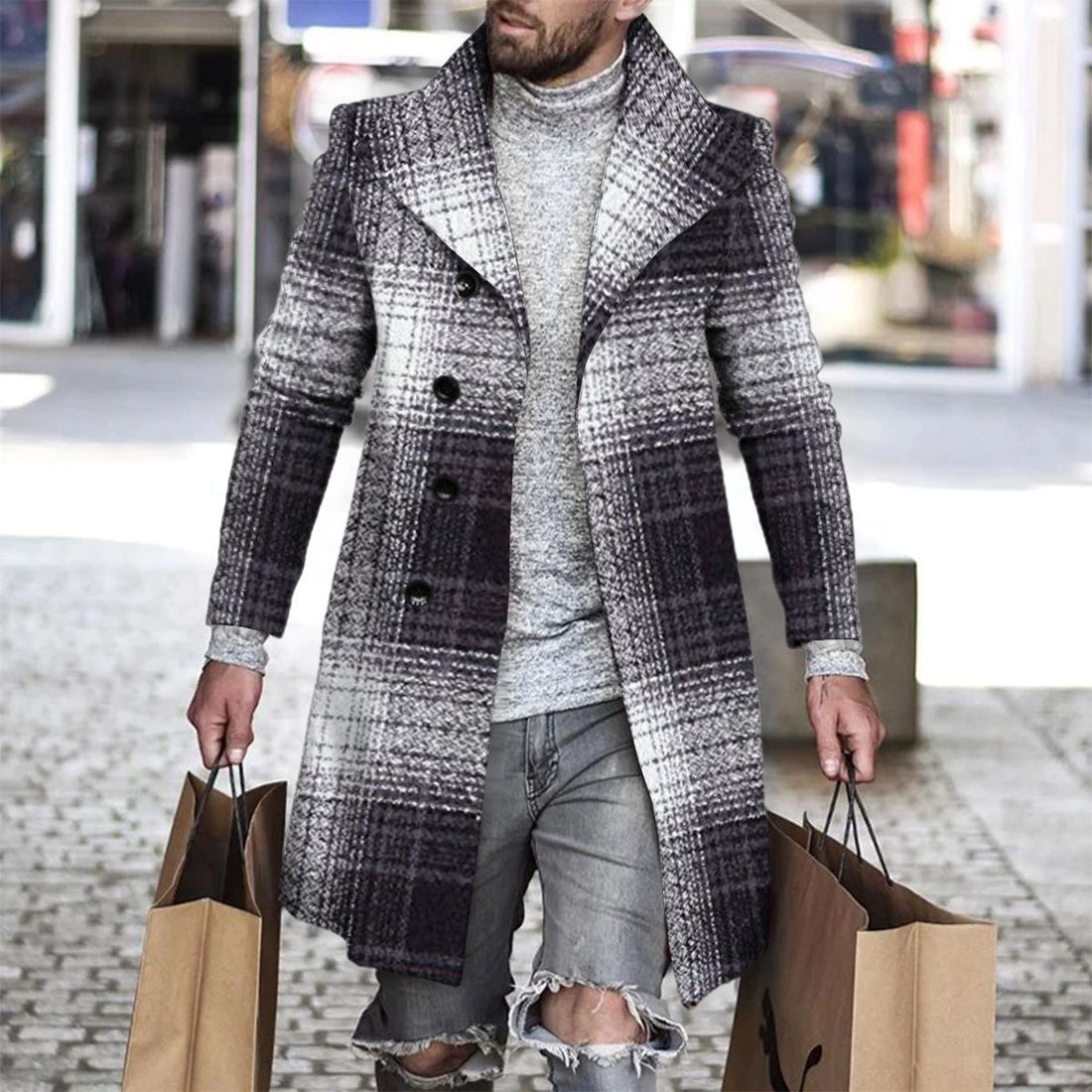 3D Digital Printing Men's Lapel Jacket