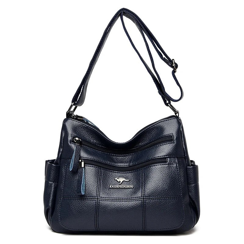 Luxury Women's Synthetic Leather Shoulder Crossbody Bag - Fashionable and Versatile Handbag for 2023