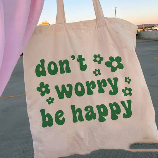 Floral Women Canvas Tote Bag Girl Reu