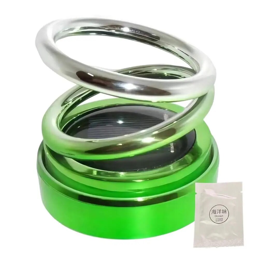 Solar Powered Car Air Freshener - Fragrance Diffuser with 360 Degree Rotation