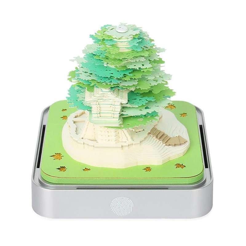 3D Paper Art Earth Desk Calendar Memo Pad DIY Notepad Sculpture Gift
