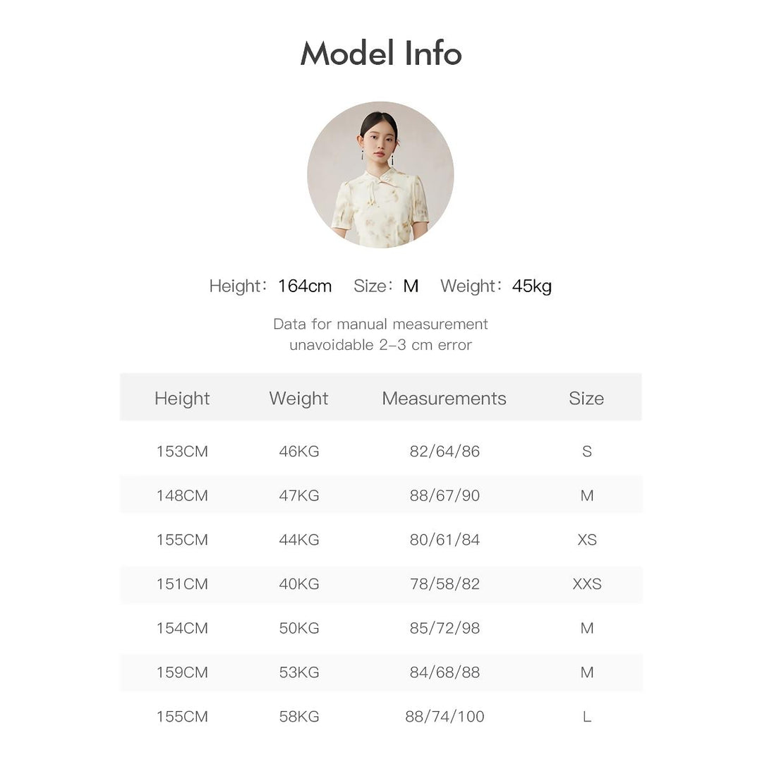 Floral Embroidered Cheongsam Dress