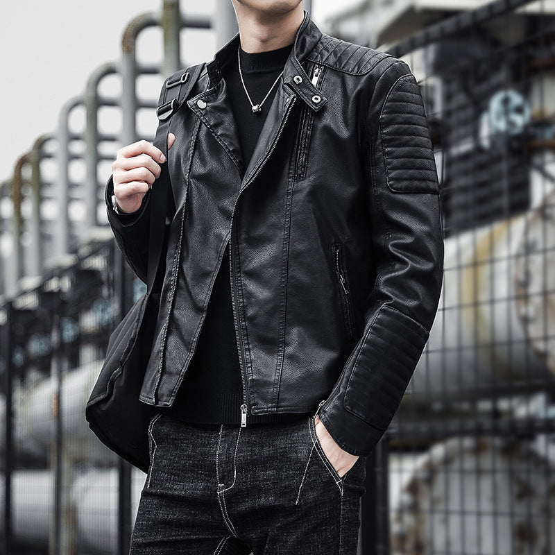 Men's Clothing PU Leather Jacket Coat Autumn And Winter