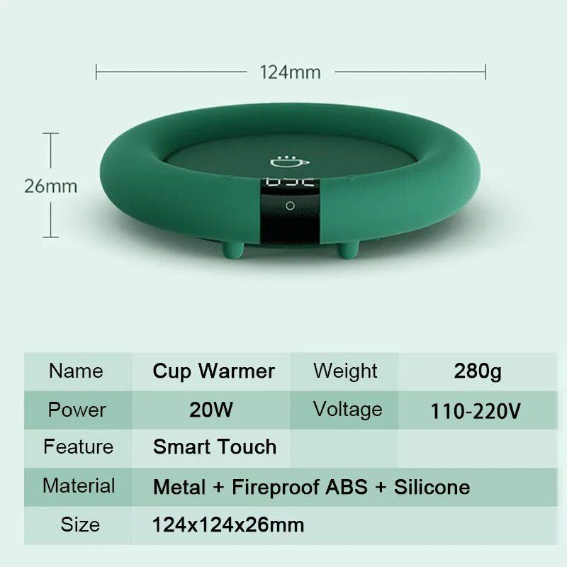Adjustable 3-Temperature Electric Cup Warmer