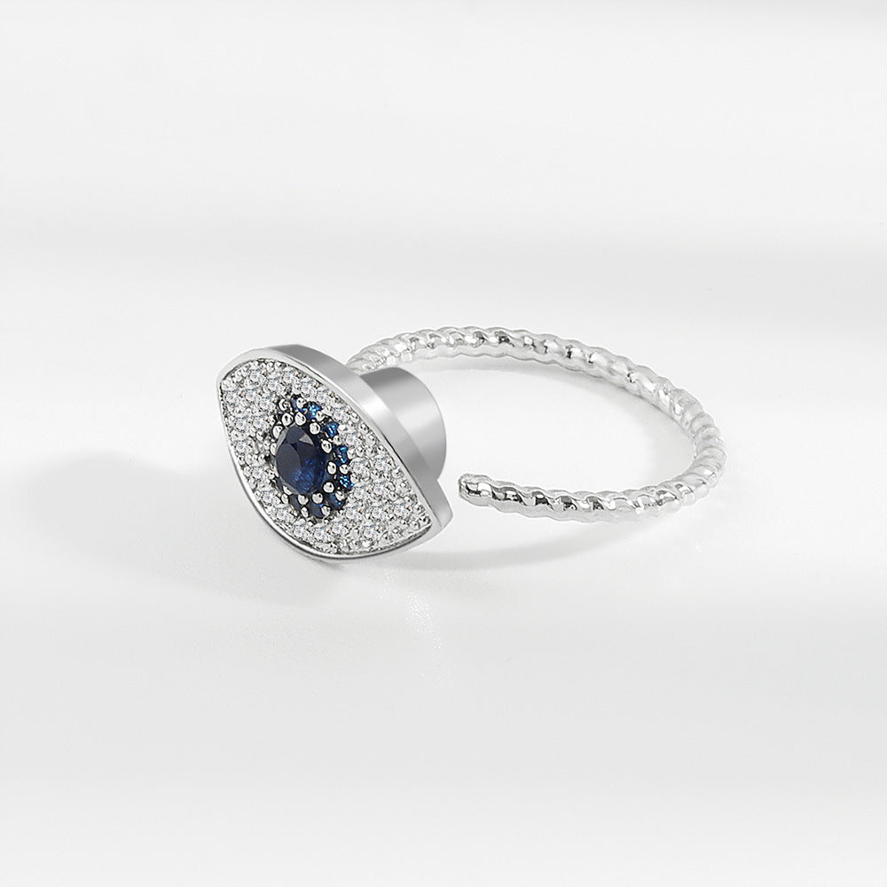 Spin The Blue Eye Index Finger Ring