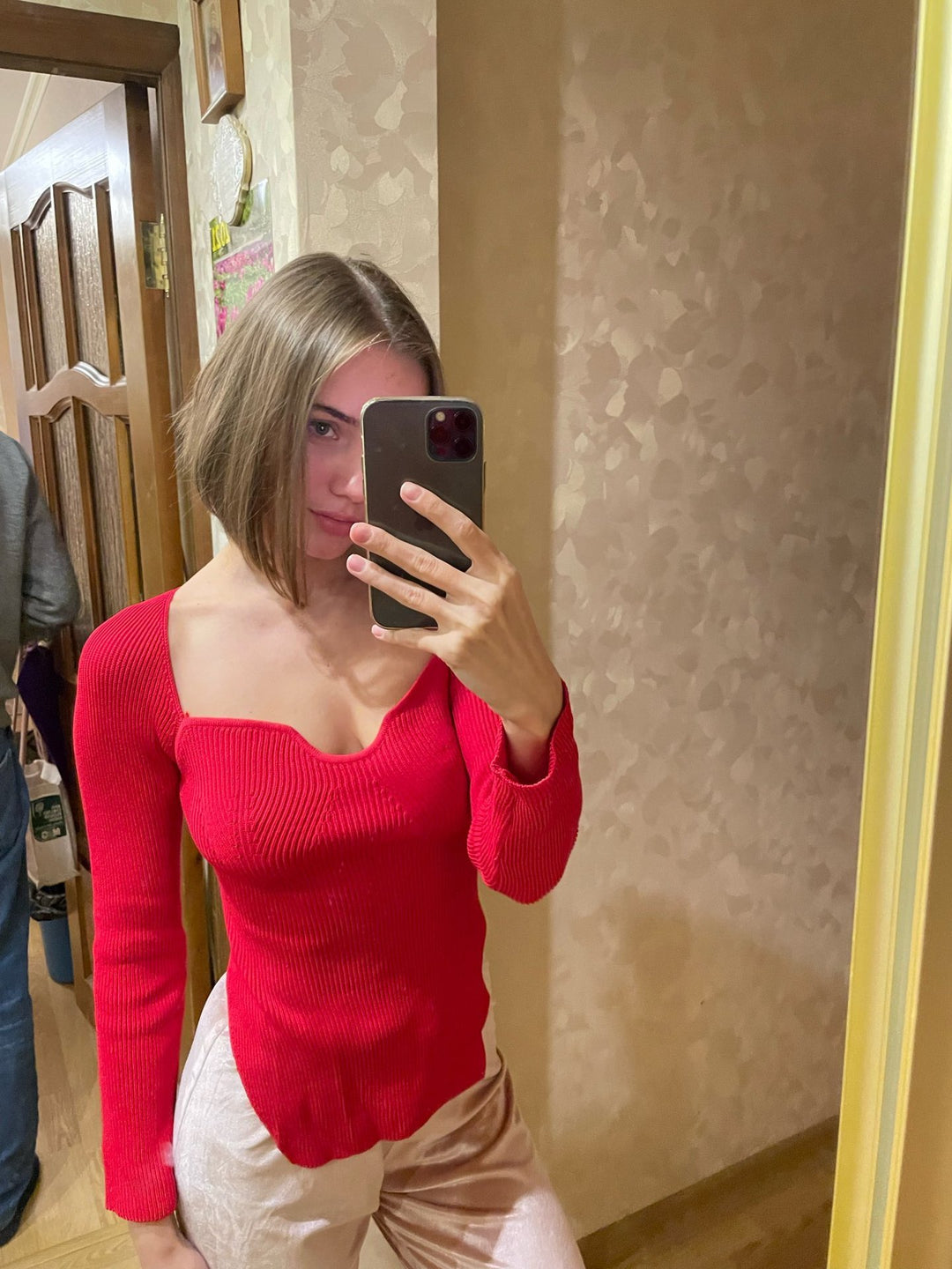 Women's Off-neck Pullover Long Sleeve Top Bottoming Sweater