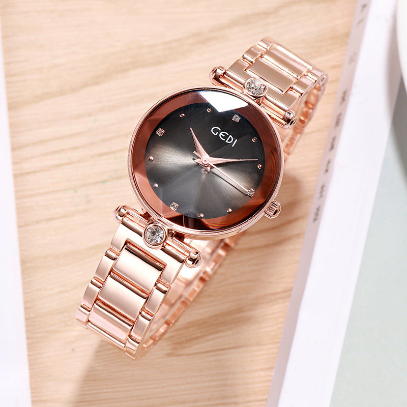 Ladies Alloy Band Bracelet Quartz Watch