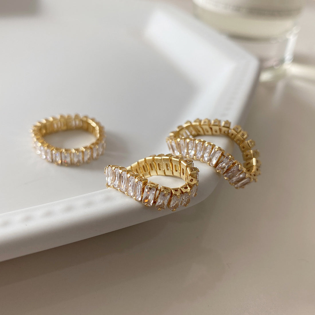 Sparkling Diamond 925 Sterling Silver Ring