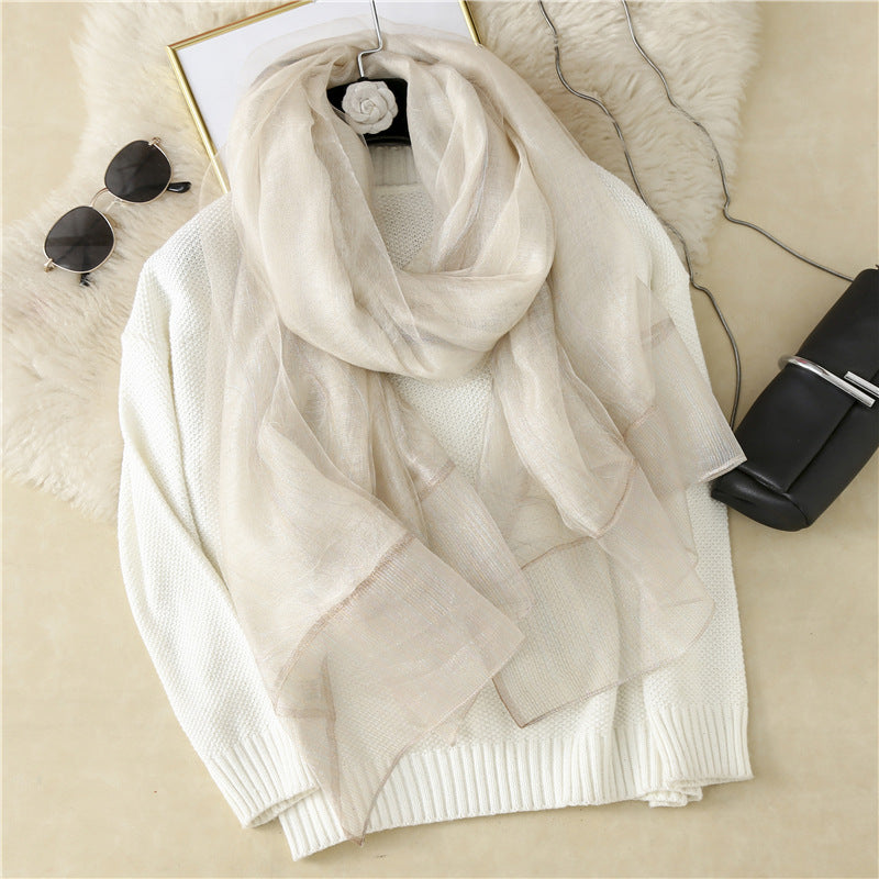 Silk Casual Silk Scarf Women
