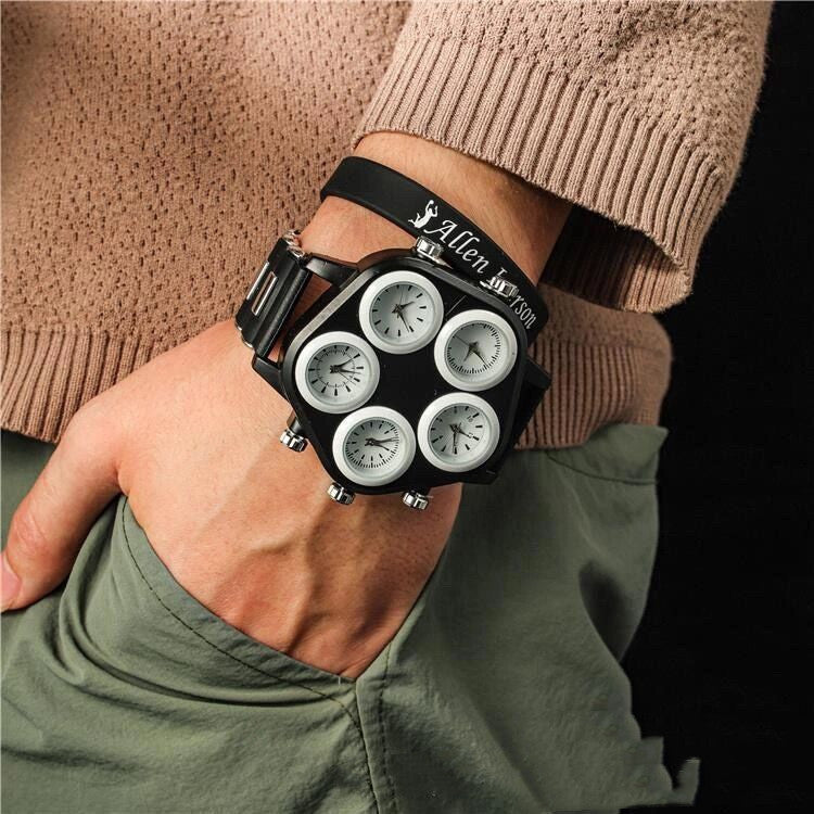 New Personality Big Dial Student Men's Quartz Trend Men's Watch